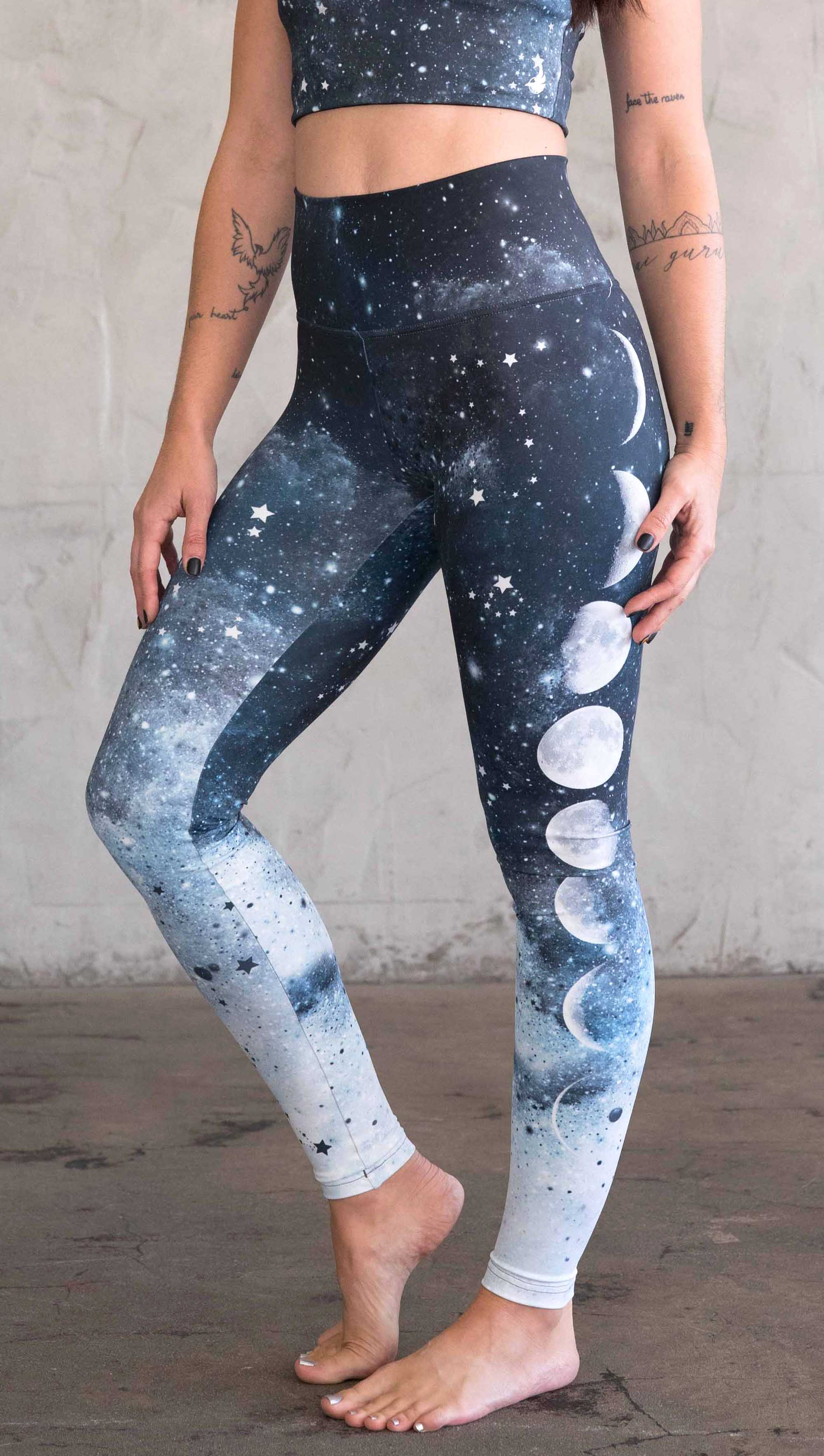 Galaxy Cat All Over Printed Women's Tanktop Leggings Set - Perfect