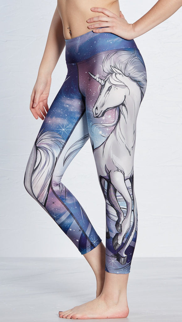 Kid Girl Unicorn Print Colorblock Elasticized Leggings Only د.ب.‏ 1.54 بات  بات Mobile